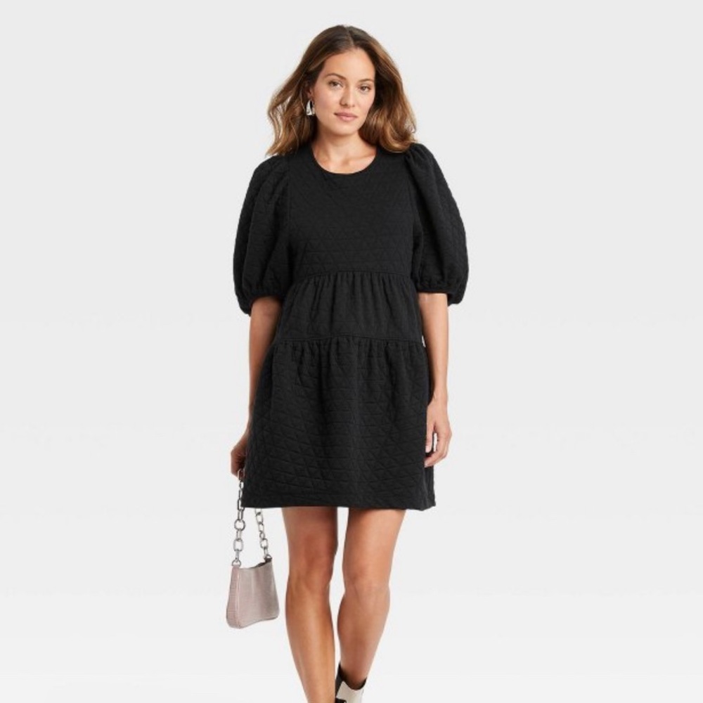 Women’s Balloon Quilted Dress - Size XL